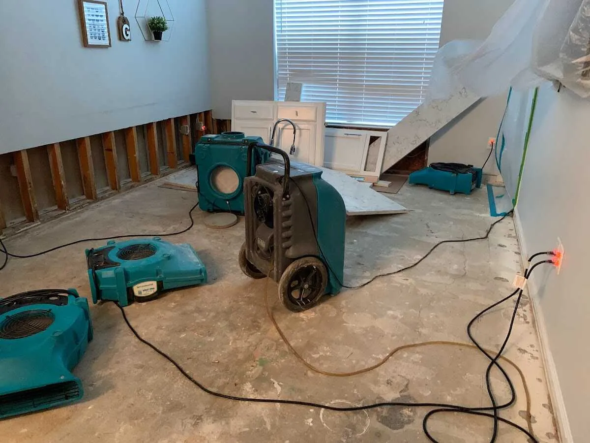 Dehumidifier in flood-cut room for Water Extraction & Removal in Owatonna